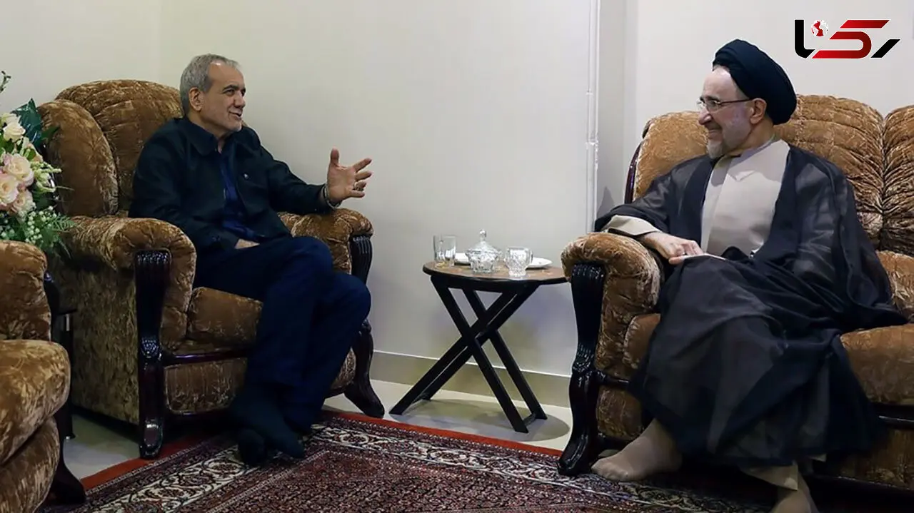 دیدار و گفت و گو سید محمد خاتمی با مسعود پزشکیان
