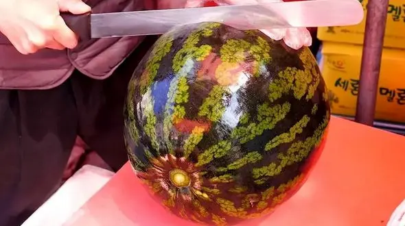 فیلم/  مهارت این استاد کره ای در برش زدن خربزه، آناناس و هندوانه را ببینید 