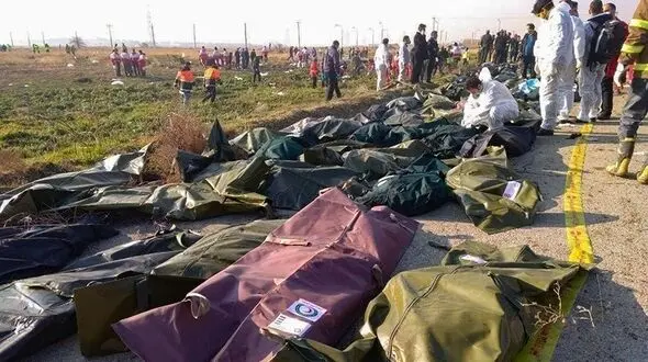 فیلم مراسم سالگرد مسافران پرواز اوکراین در محل حادثه