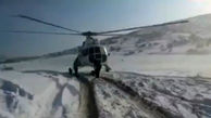 اعزام 6 بالگرد به 4 استان درگیر برف