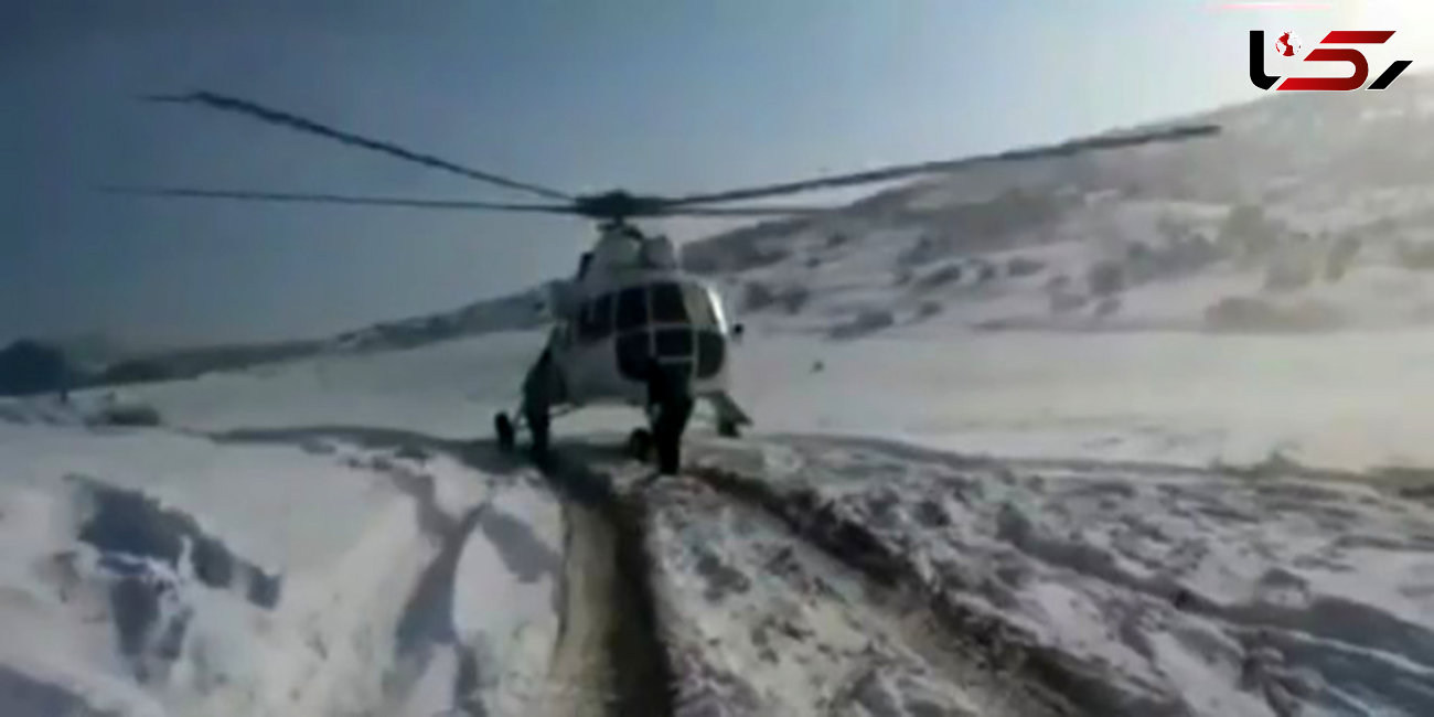 اعزام 6 بالگرد به 4 استان درگیر برف