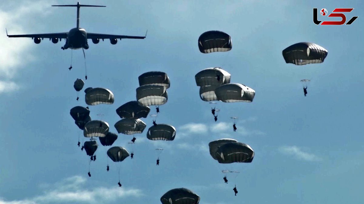 Airborne forces attack enemy positions on Makran shores