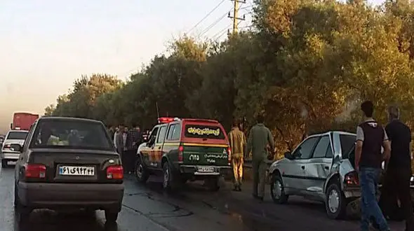 تصادف زنجیره ای خونین در محور قرچک- ری + عکس