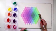بازی با رنگ ها در نقاشی + فیلم