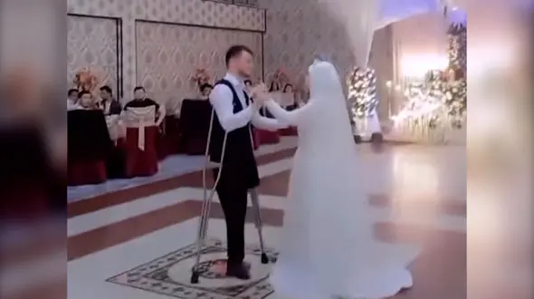 فیلم / این دختر ایرانی زیباترین عروس جهان شد ! / همه به احترام این عشق ایستادند !