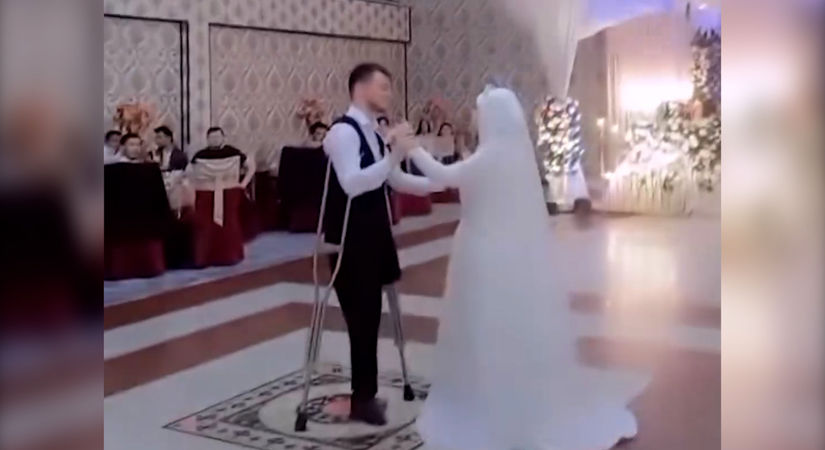 فیلم / این دختر ایرانی زیباترین عروس جهان شد ! / همه به احترام این عشق ایستادند !