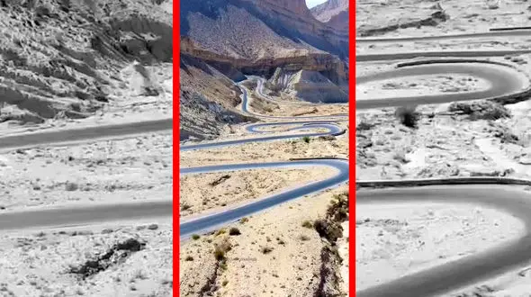 فیلم منظره فوق العاده جاده انارستان به دوراهک