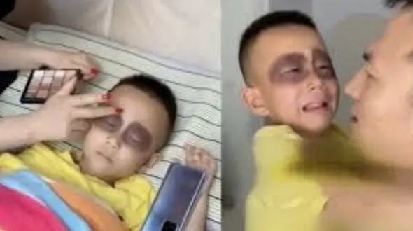 شگرد عجیب یک مادر برای گرفتن تلفن همراه از پسرش + فیلم و عکس