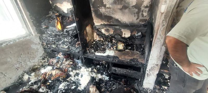 حریق آپارتمان  طبقه۱۶ خ مرودشت