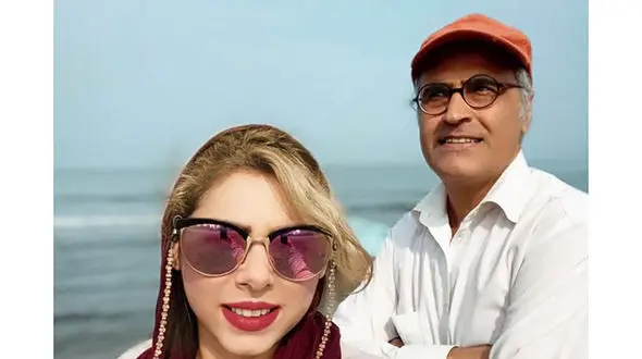 عکس های همسر خارجی آقای بازیگر و بچه های مقیم فرانسه اش ! / فاصله سنی زیاد !