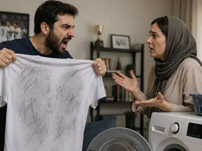 طلاق عجیب مرد جوان به خاطر شستن پیراهن فوتبالی امضاشده!