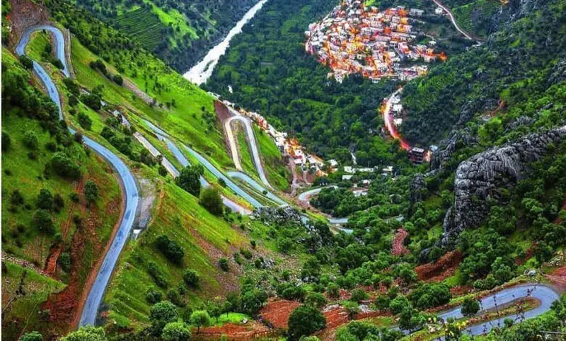 جاده هجیج به اورامان تخت