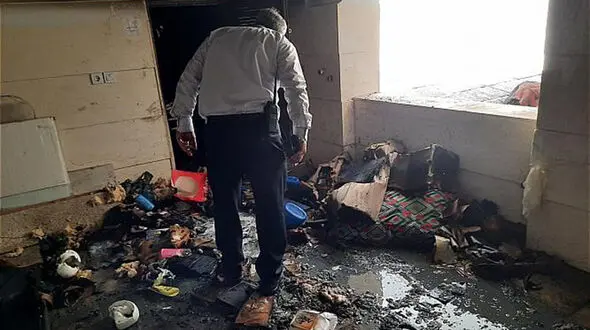 عکس هایی از آتش سوزی هولناک یک ساختمان در غرب تهران