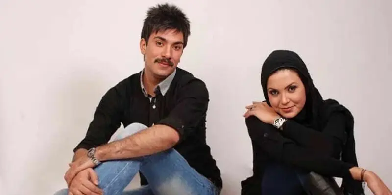سامیه لک در کنار همسرش 1