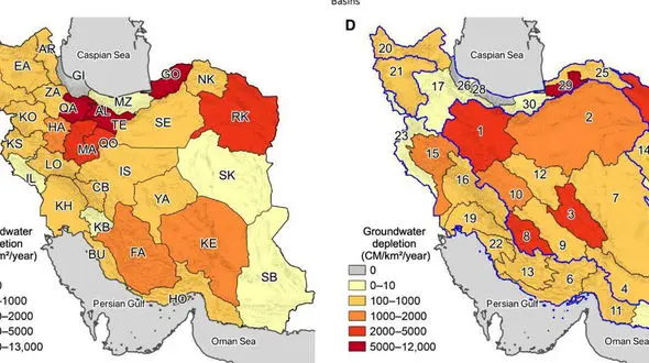 خراسان رضوی و رتبه نخست افت آب های زیرزمینی
