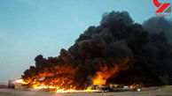 برآورد اولیه از میزان خسارت آتش سوزی کارخانه قیر در بندرعباس؛ بیش از یک میلیارد تومان