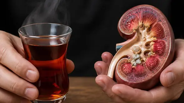 چای پررنگ از عوامل مهم در تشکیل سنگ کلیه 
