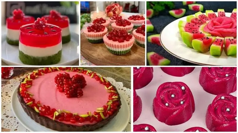 ترندهای جدید تزیین ژله و دسر شب یلدا برای عروس