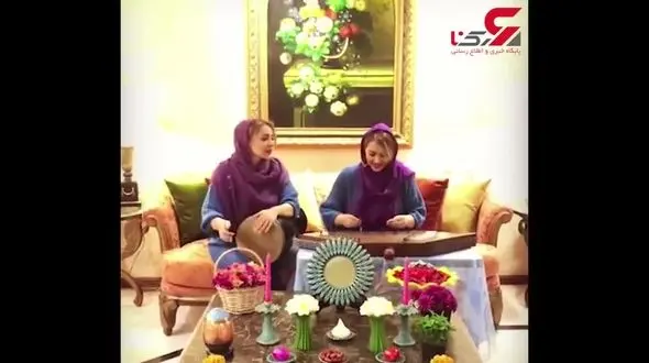 عیدانه فرناز و مهرناز دبیرزاده خواهران دوقلو به مردم ایران + فیلم 