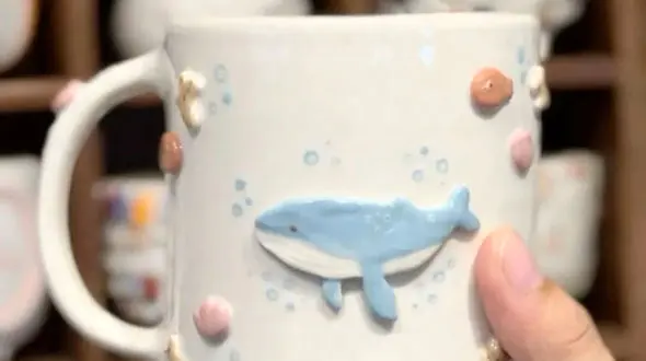 ماگ در طرح نهنگ + عکس