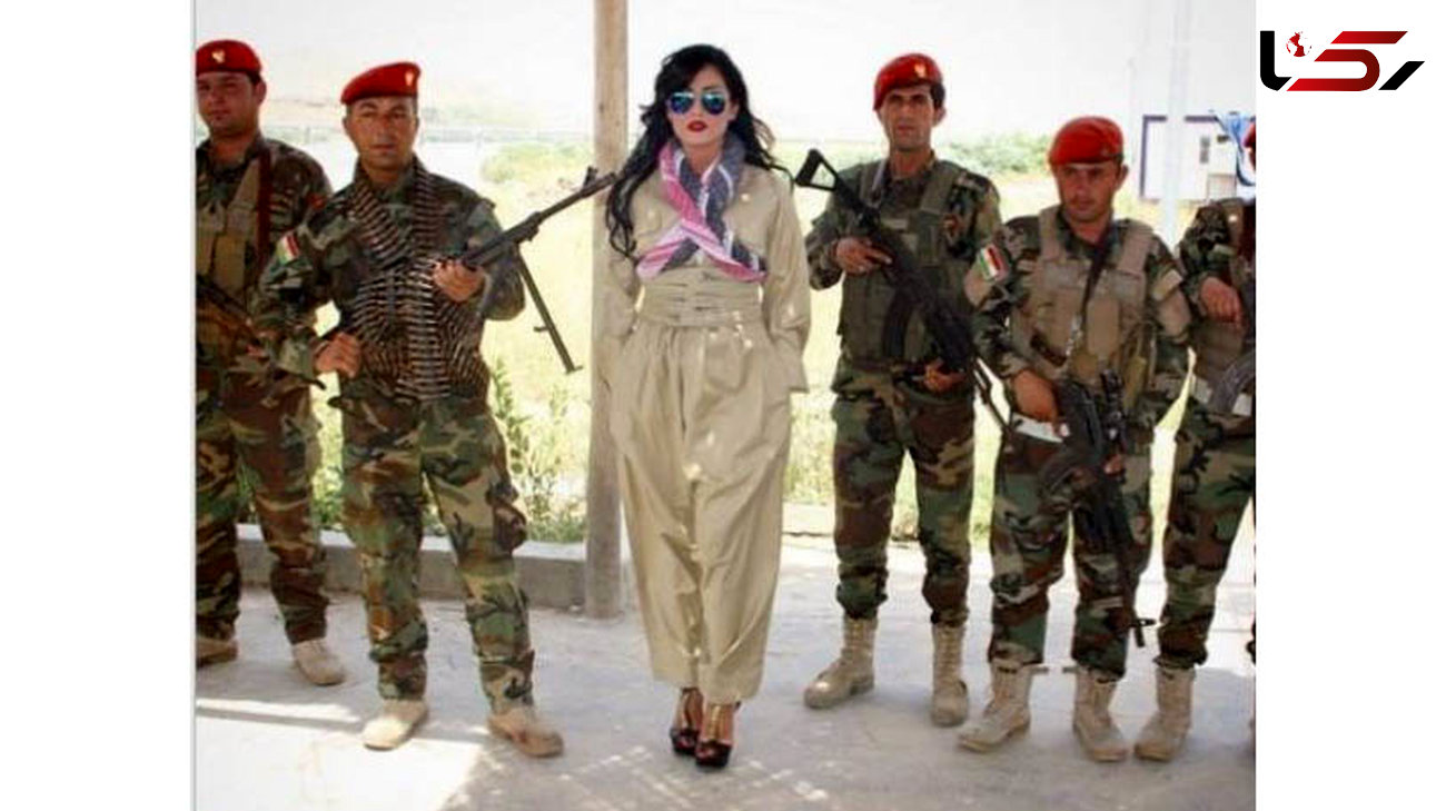 زیباترین سرباز زن با کفش های پاشنه بلند در عراق+ عکس