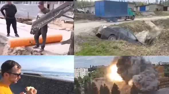 فیلم فرار خیلی آسان از زندان + فیلم راننده ای که بی هوش شد !