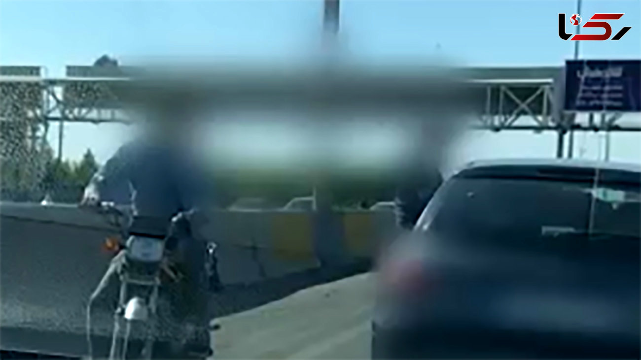 بازداشت زورگیران مسلح جاده کرج / فیلم لحظه سرقت خشن با کلت و قمه
