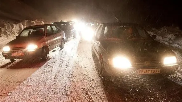 برف و باران در جاده‌های شمالی و غربی کشور