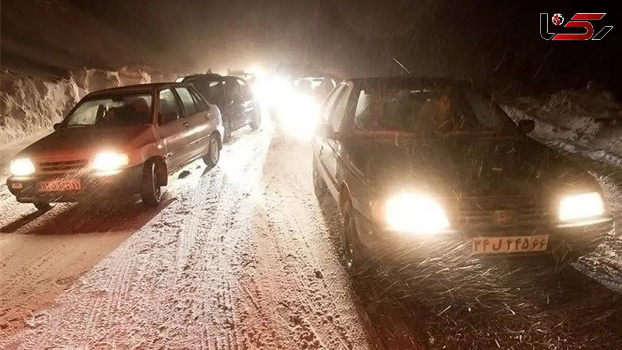 برف و باران در جاده‌های شمالی و غربی کشور