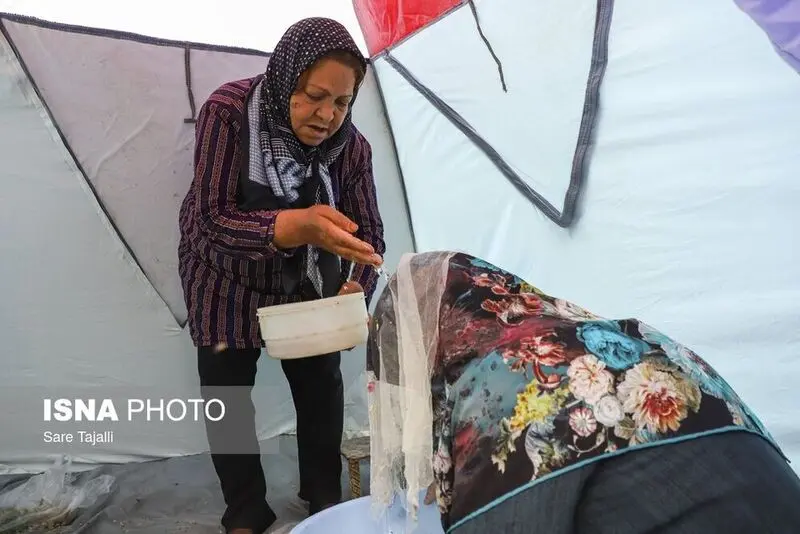 نمایی از دامنه کوه شیوشگان در جشن تندرستون