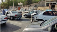 تصادف زنجیره‌ای در جاده ساوه-تهران ۱۵ مصدوم بر جا گذاشت