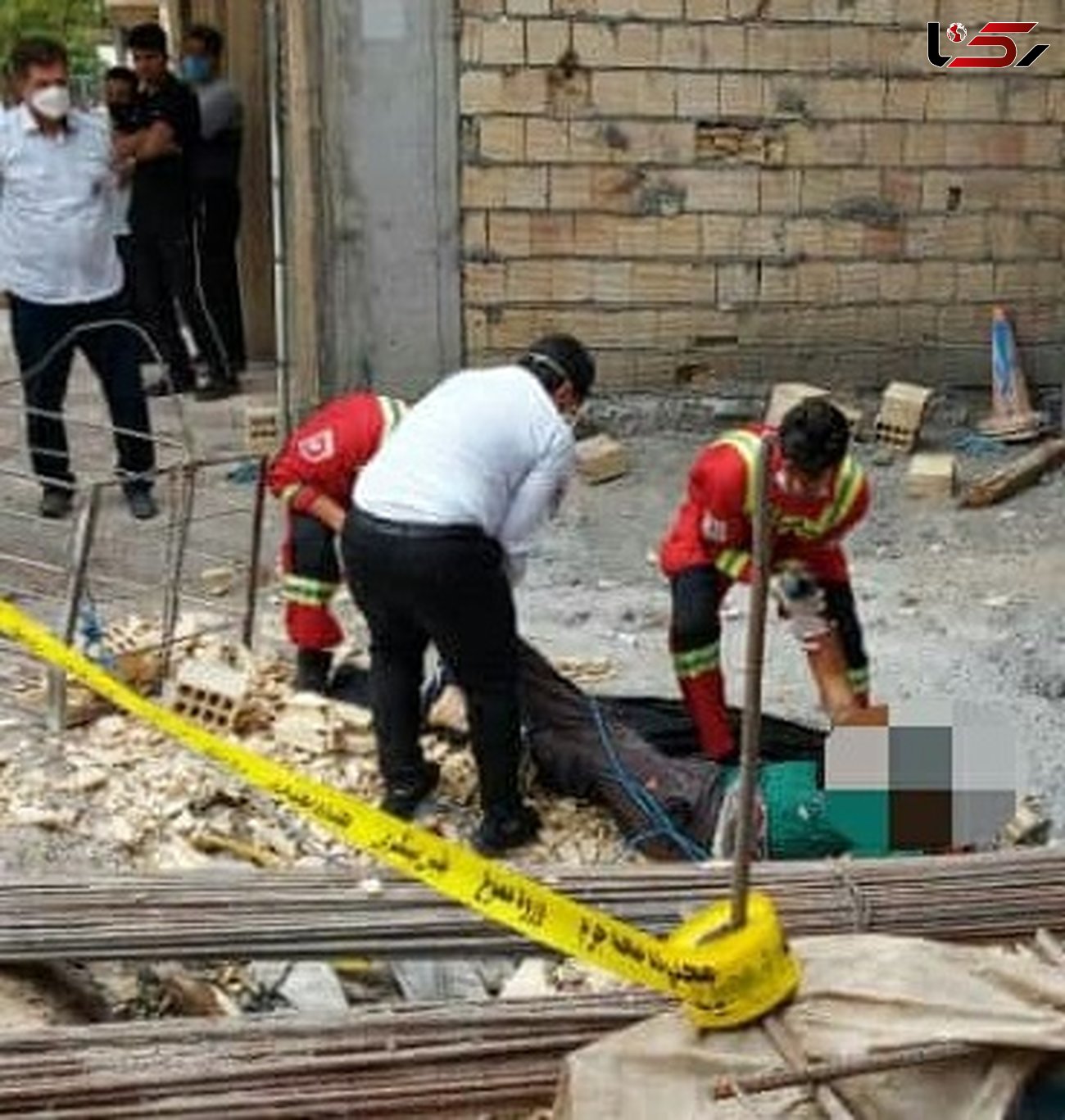 مرگ کارگر ساختمانی بر اثر سقوط از ارتفاع در خرم‌آباد