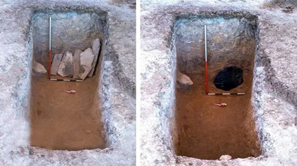 فیلم  کشف اسکلت زنانه دوره اشکانیان با 45 هدیه نفیس در بهشهر