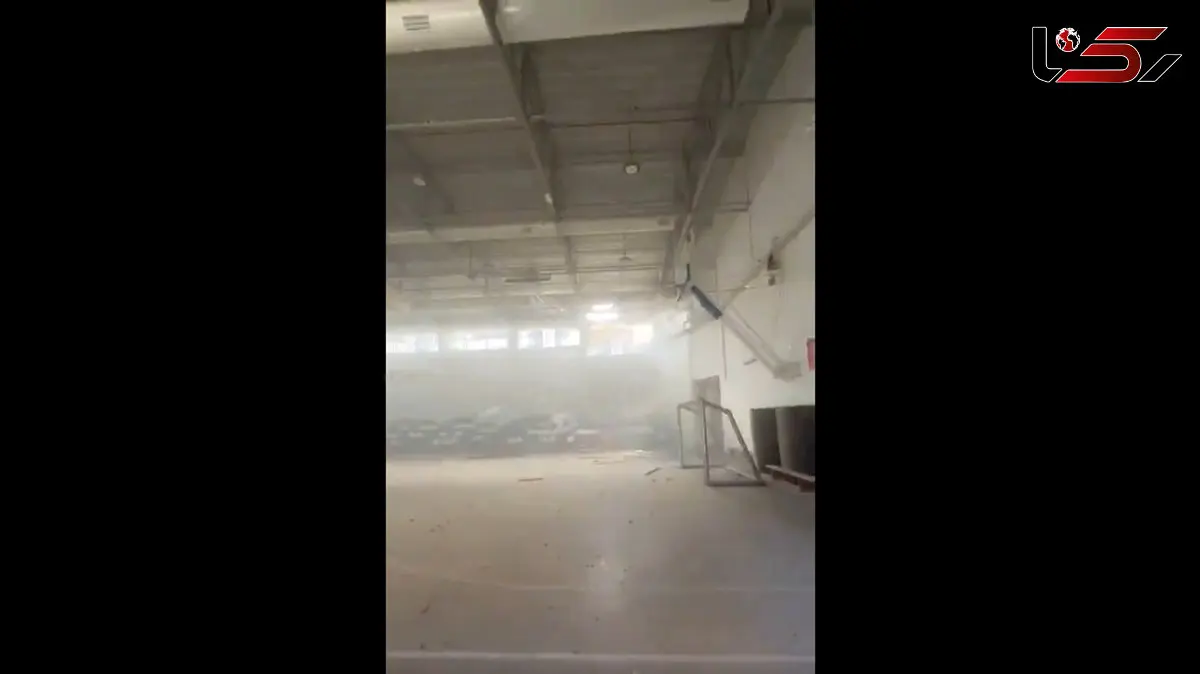 فیلم / حمله به یک سالن ورزشی در اسرائیل در پاسخ حمله به سالن ورزشی