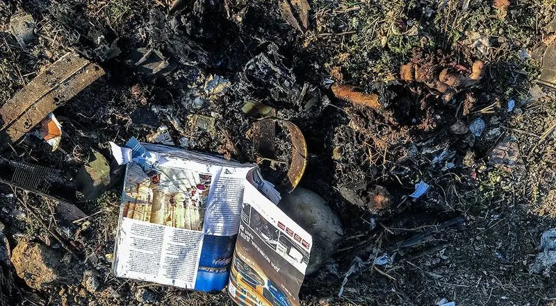 تصاویر : سقوط هواپیمای اوکراینی