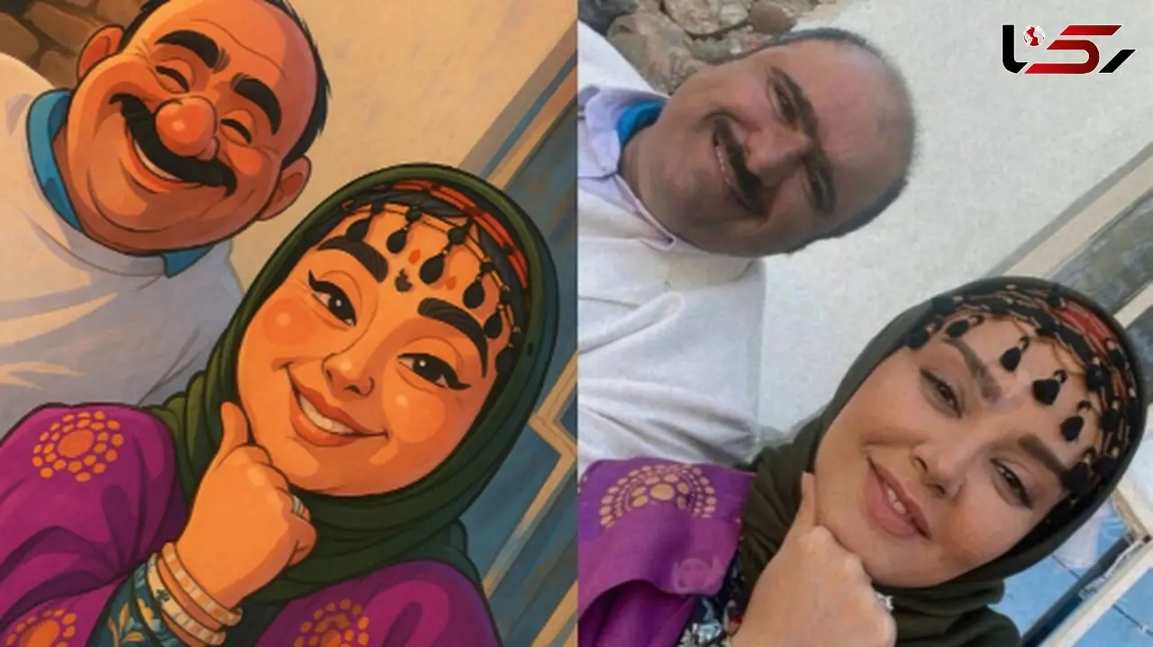 سکانس عاشقانه ولی خنده‌دار سلمان و شیرین نون خ هم انیمیشن شد/ مسواک زدن عاشقانه 