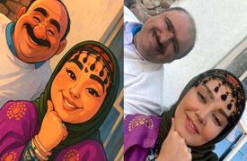 سکانس عاشقانه ولی خنده‌دار سلمان و شیرین نون خ هم انیمیشن شد/ مسواک زدن عاشقانه 