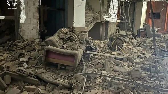 حضور پررنگ پلیس در محل حادثه انفجار گاز در ولیعصر تبریز