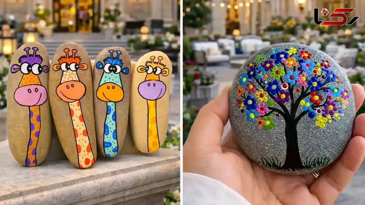 نقاشی روی سنگ های کوچک؛ خلق آثار هنری بی نظیر با 15 طرح الهام بخش