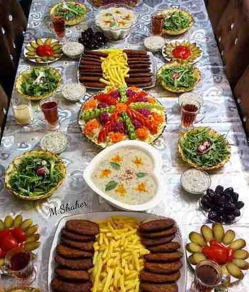 دیزاین سفره های افطار
