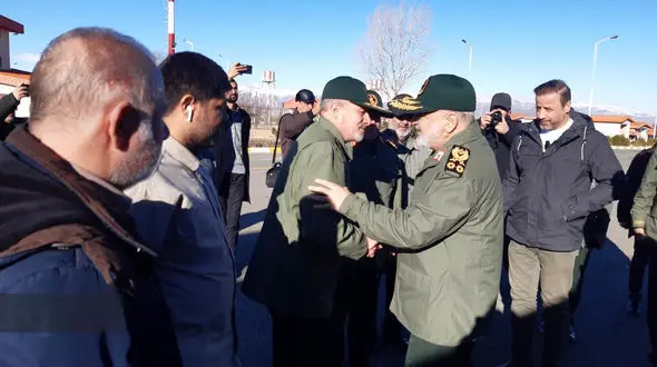 سفر مجدد سردار سلامی به مناطق زلزله زده خوی