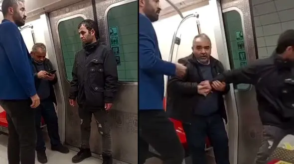 فیلم / لحظه موبایل قاپی در مترو و ضایع شدن دزد با رکب یک مسافر 