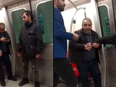 فیلم / لحظه موبایل قاپی در مترو و ضایع شدن دزد با رکب یک مسافر 