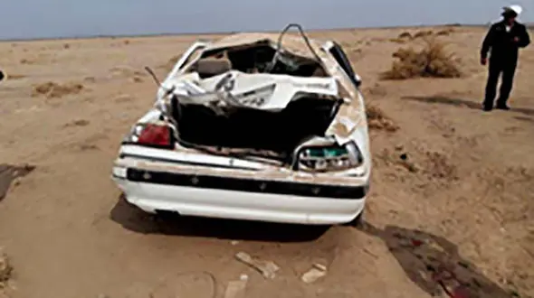 فاجعه ای تلخ / تصادف وحشتناک خودروی حامل دانش آموزان کرمان 
