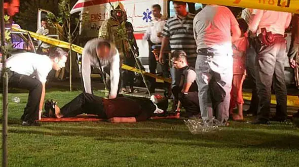  برخورد شدید پراید با پایه پل در بزرگراه بسیج +عکس 