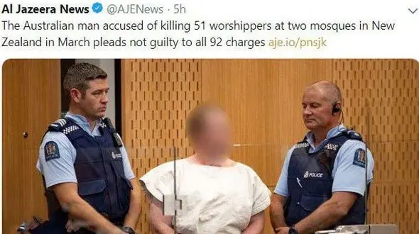 دادگاه قاتل استرالیایی برگزار شد / او 51 نفر را در مسجد کشت +عکس