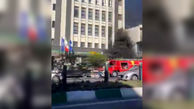 آتش سوزی یک بانک در بلوار ناهارخوران گرگان + فیلم