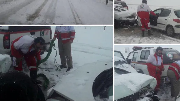  تصادف ۲۰۶ و‌پراید در جاده قم-دستجرد
