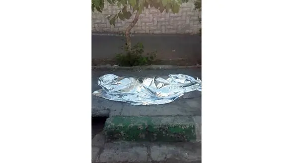 عکس جنازه مرد تهرانی که وسط خیابان کشته شد