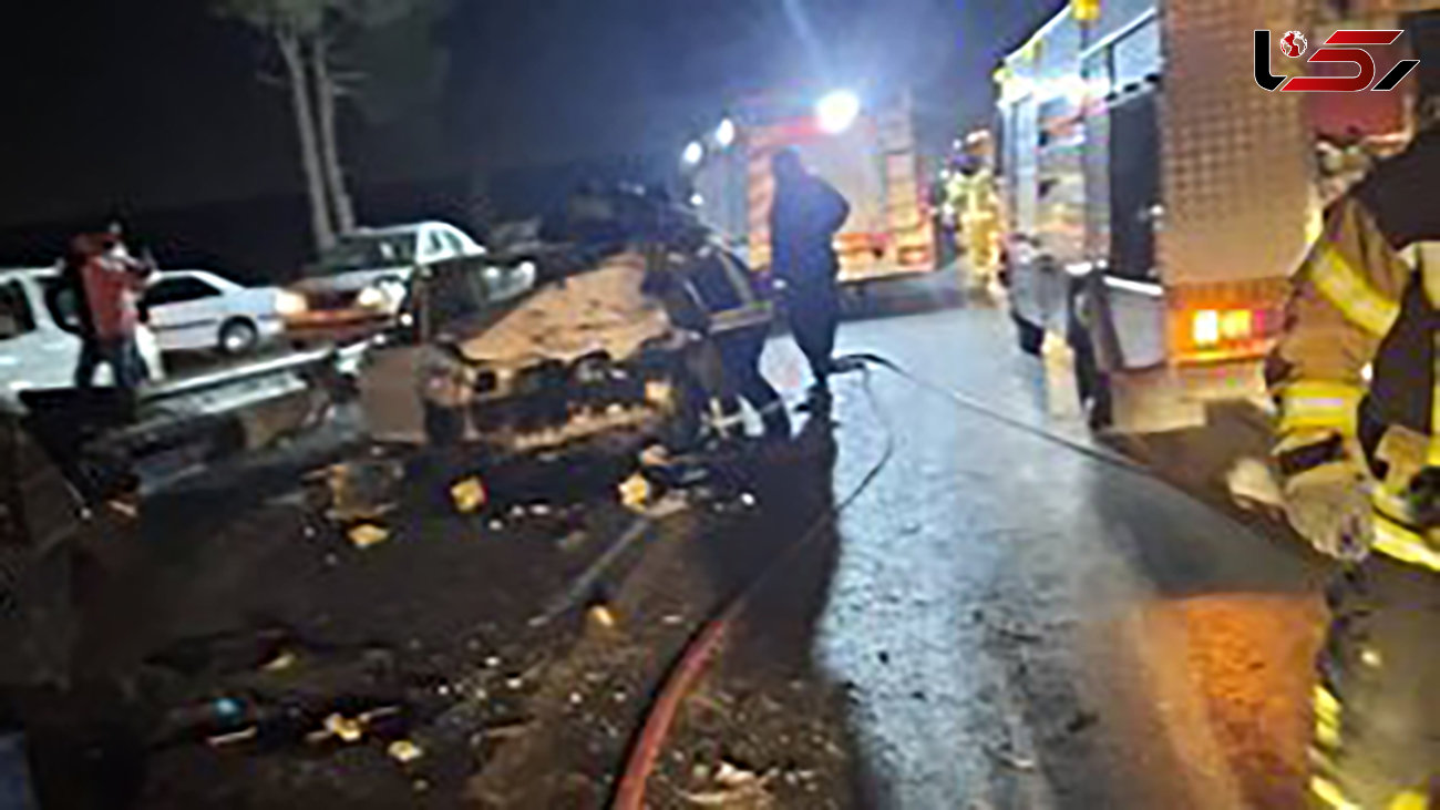 یک کشته و ۴مصدوم در تصادف ۳خودرو/ در تهران رخ داد